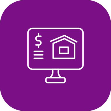 Çevrimiçi Reklam Ağı simgesi, vektör illüstrasyonu