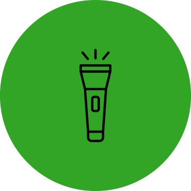 Yeşil tüp simgesinin vektör illüstrasyonu