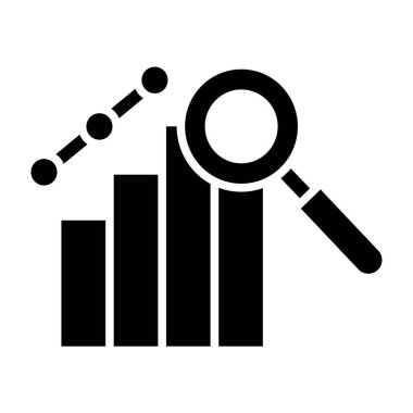 iş vektörü glyph düz simgesi