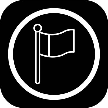 Soyut grupta bayrak simgesi izole edildi