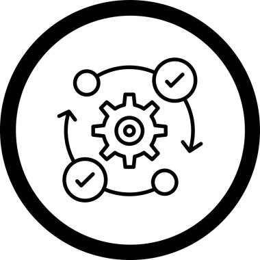 ayar simgesi, vektör illüstrasyonu