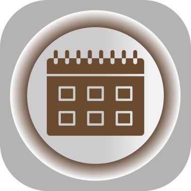 Takvim simgesi, vektör çizimi