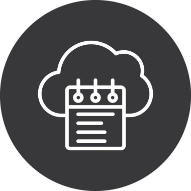 vektör Bulut simgesi illüstrasyonu