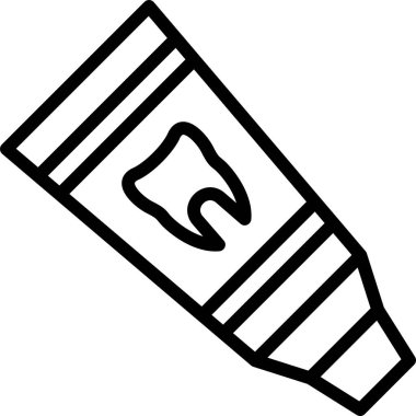 Diş fırçası. Web simgesi basit illüstrasyon