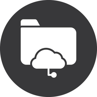 bulut hesaplama vektörü simgesi