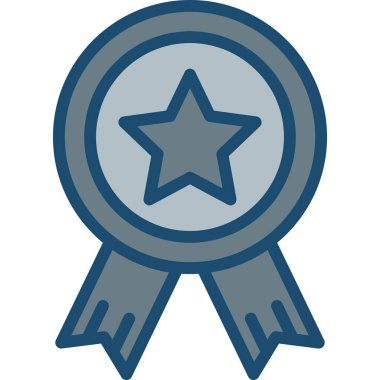 Rozet. Web simgesi basit illüstrasyon