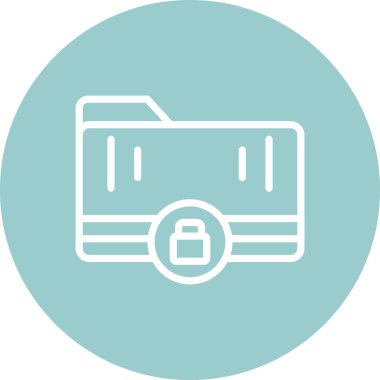 Güvendesin. Web simgesi basit illüstrasyon