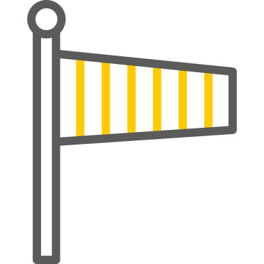 Yol simgesi, vektör illüstrasyonu beyaz arkaplanda izole edildi