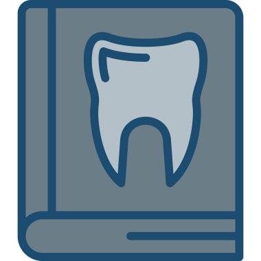 diş simgesi modern vektör illüstrasyonu