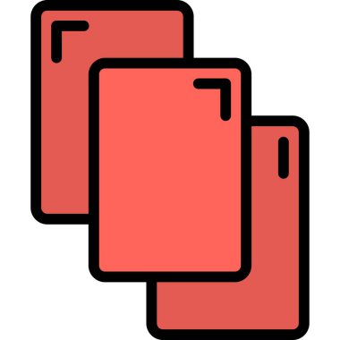 Kart. Web simgesi basit illüstrasyon