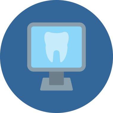 Bilgisayar monitörü simgesi. Web için basit bilgisayar izleme vektör simgeleri çizimi