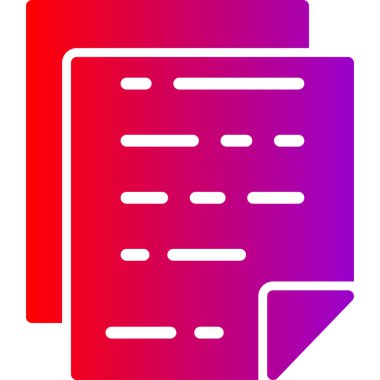 Belge. Web simgesi basit tasarım