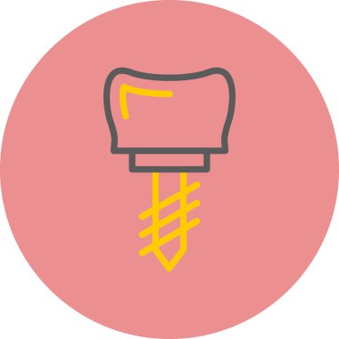 diş simgesi vektör illüstrasyonu