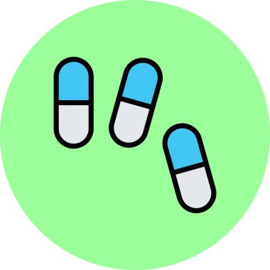 Hap. Web simgesi basit illüstrasyon