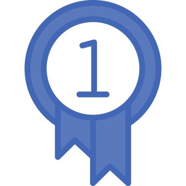 Madalya. Web simgesi vektör illüstrasyonu