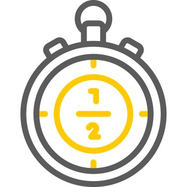 Kronometre Web simgesi basit illüstrasyon