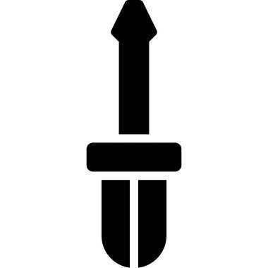 Bıçak. Web simgesi basit illüstrasyon