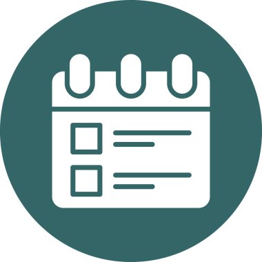 Takvim simgesinin vektör illüstrasyonu