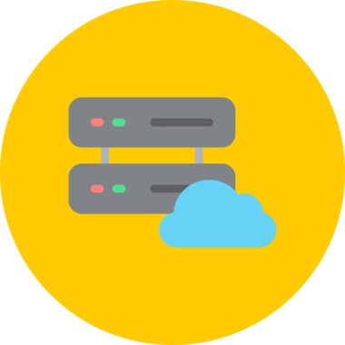 bulut hesaplama vektörü simgesi