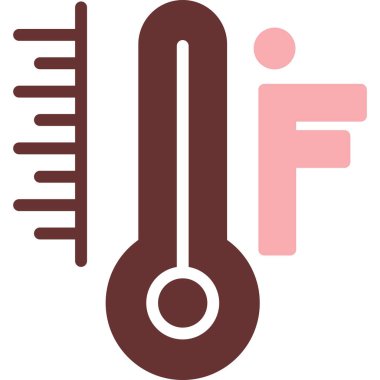 Termometre simgesi. Web için sıcaklık vektör simgelerinin özet çizimi