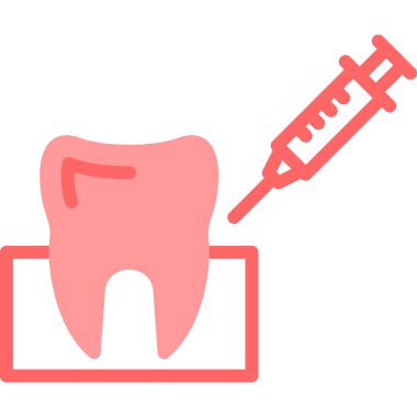 diş hekimi diş simge vektör çizim