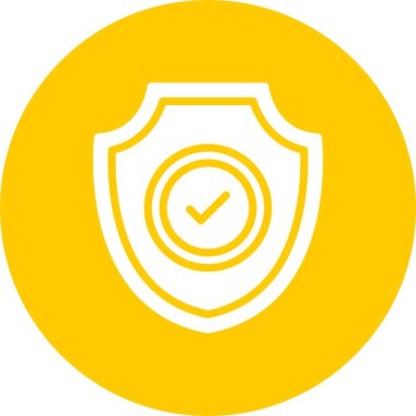 kalkan ikon vektör illüstrasyonu