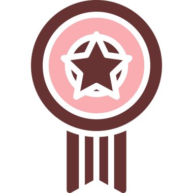 Rozet. Web simgesi basit illüstrasyon