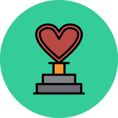 Kişisel ve ticari kullanım için vektör kalp simgesi.