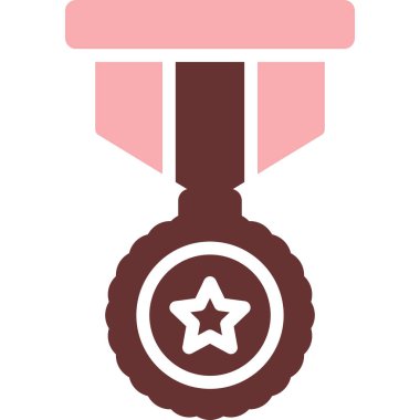 Madalya vektör simgesi modern basit vektör illüstrasyonu