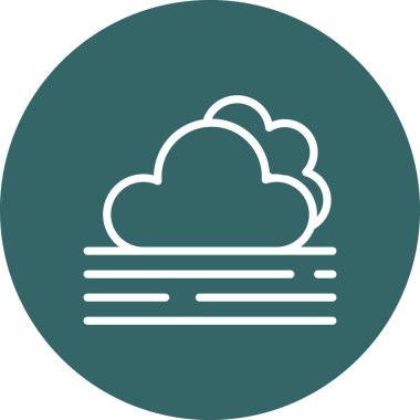 Bulut. Web simgesi basit illüstrasyon