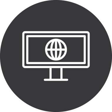 bilgisayar izleyici vektör illüstrasyonu