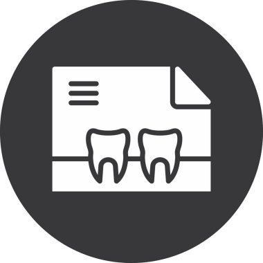 Diş. Web simgesi basit illüstrasyon