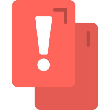 Düz stil alarm tehlike simgesi