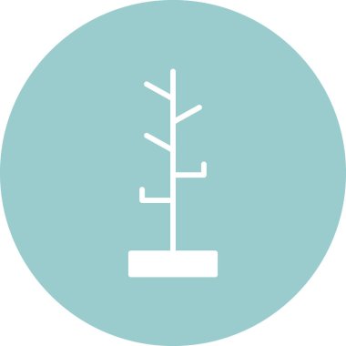 Ağaç simgesinin vektör illüstrasyonu