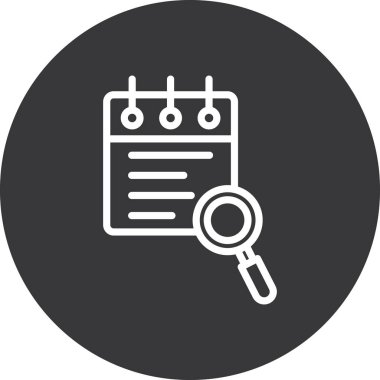 Vektör illüstrasyonu, büyütme cam simgesi