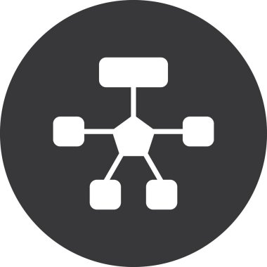 bağlantı vektörü simgesi tasarımı