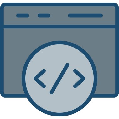 Web Geliştirme simgesi. vektör illüstrasyonu