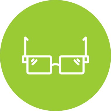 gözlük simgesi vektör illüstrasyonu