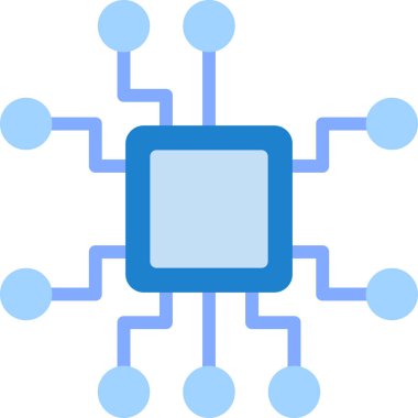 cpu icon, vector illustration simple design