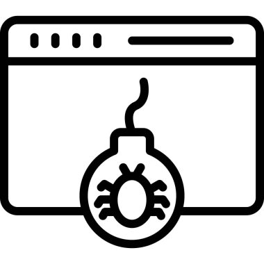 Tarayıcı web sayfası simgesi. beyaz üzerinde izole edilmiş web tasarımı için web sayfası vektör simgesi