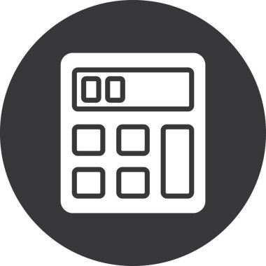 hesap makinesi simgesi vektör illüstrasyonu