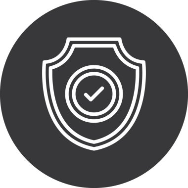 kalkan vektör simgesi modern basit tasarım