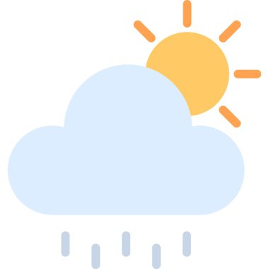 Hava durumu. Web simgesi basit illüstrasyon