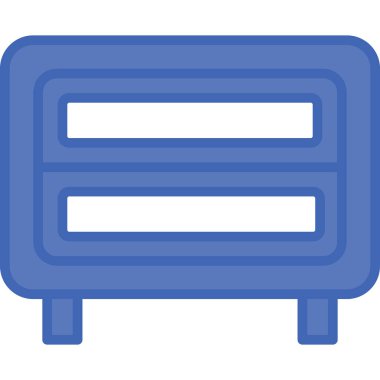 Tek bir izole simgenin vektör illüstrasyonu