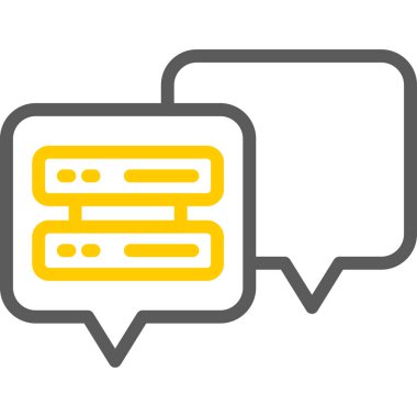 Sohbet kabarcığı vektör illüstrasyonu