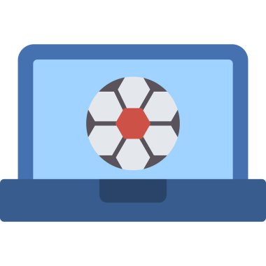 Dizüstü bilgisayar simgesi vektör çizimi