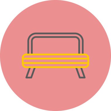 Bir spor salonu simgesinin vektör çizimi