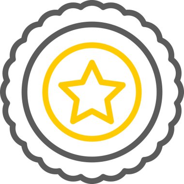 yıldız simgesi vektör illüstrasyonu