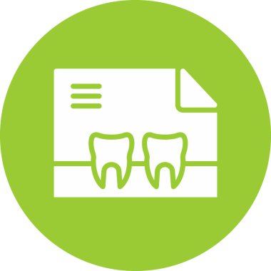 Diş simgesi vektör illüstrasyonu