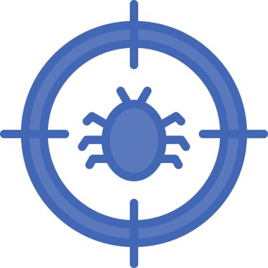 Virüs. Web simgesi basit illüstrasyon